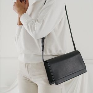 Baggu Structured Large Leather Bag